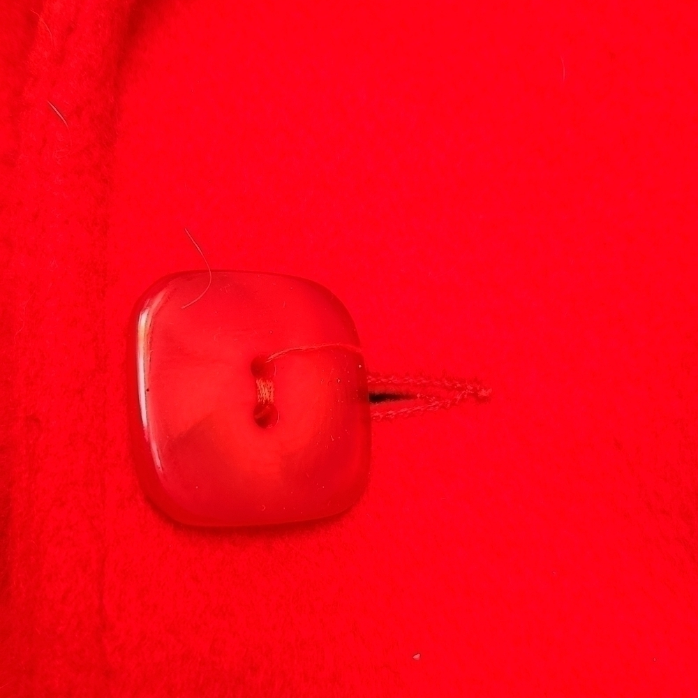 80s Oversized Pleated Red Wool Coat - Picture 13 of 15